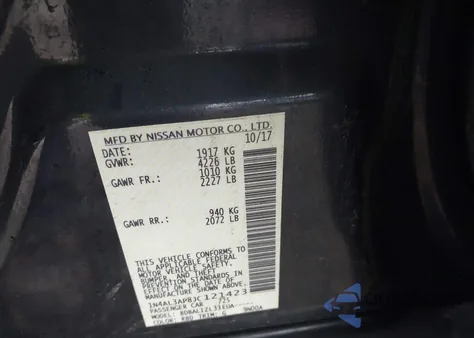 2018 Nissan Altima 2.5 Sv z USA, uszkodzony, nr VIN 1N4AL3AP8JC121423